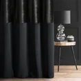 Zasłona AMELIA z dwóch rodzajów miękkiego welwetu w eleganckiej czerni - 140 x 270 cm - czarny 1