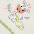 DIVA LINE Ręcznik BABY dla dzieci z kapturkiem i haftem z żyrafą - 100 x 100 cm - biały 5