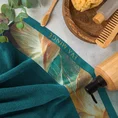 EVA MINGE Ręcznik AMIRA z puszystej bawełny z bordiurą zdobioną designerskim nadrukiem - 50 x 90 cm - turkusowy 7