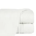 Ręcznik  klasyczny  z amerykańskiej bawełny czesanej z żakardową bordiurą w pasy - 50 x 90 cm - kremowy 1