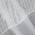 Zasłona z pasem tkaniny zdobionej wystającą moherową nicią oraz woalu - 140 x 250 cm - biały 6