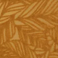 Zasłona OCTAVIA z miękkiego welwetu z wycinanym wzorem liści - 140 x 250 cm - miodowy 13