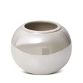 Osłonka ceramiczna na donicę SIMONA z perłowym połyskiem - ∅ 22 x 16 cm - perłowy 2