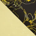 EUROFIRANY NOVA Komplet pościeli MEGAN z wysokogatunkowej satyny bawełnianej z kwiatowym motywem zentangle - 220 x 200 cm - czarny 5