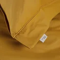 TERRA COLLECTION Komplet pościeli MOROCCO 1 z bawełny z ozdobną kantą i lamówką na poduszkach - 220 x 200 cm - musztardowy 13