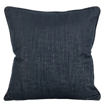 TERRA COLLECTION Poszewka PALERMO z szenilowej tkaniny przetykanej srebrną nitką z wypustką na brzegach TERRA COLLECTION Poszewka PALERMO z szenilowej tkaniny przetykanej srebrną nitką z wypustką na brzegach - 50 x 50 cm