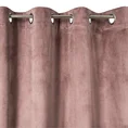 DIVA LINE Zasłona ALICIA z welwetu z ozdobną listwą puszystej tkaniny - 140 x 250 cm - różowy 4