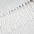 TERRA COLLECTION Koc SEVILLE z tkaniny z przewagą bawełny, utkany w motyw jodełki i zakończony frędzlami - 180 x 220 cm - beżowy 6