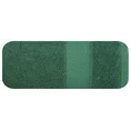 ELLA LINE Ręcznik ANDREA w kolorze butelkowej zieleni, klasyczny z tkaną bordiurą o wyjątkowej miękkości - 70 x 140 cm - butelkowy zielony 3