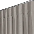 Zasłona DORA z gładkiej i miękkiej w dotyku tkaniny o welurowej strukturze - 50 x 240 cm - brązowy 7