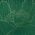 Bieżnik welwetowy BLINK 13 z welwetu z dużym wzorem lilii wodnej - 35 x 180 cm - ciemnozielony 4