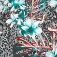 EUROFIRANY CLASSIC Komplet pościeli z bawełny AITANA z kwiatowym wzorem - 220 x 200 cm - wielokolorowy 2