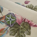 Bieżnik gobelinowy zdobiony tkanym motywem kwiatowym - 40 x 100 cm - naturalny 5