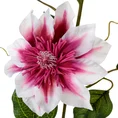 POWOJNIK CLEMATIS  sztuczny kwiat dekoracyjny z płatkami z jedwabistej tkaniny - 85 cm - biały 2