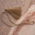 Dekoracyjny sznur do upięć LILI z ozdobnym chwostem i koralikiem - 63 cm - złocisty 1