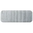 Ręcznik klasyczny podkreślony żakardową bordiurą w pasy - 50 x 90 cm - srebrny 3