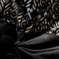 Zasłona LIZA z welwetu z pasem z błyszczącym, cieniowanym nadrukiem - 140 x 250 cm - czarny 9