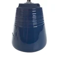 Lampka stołowa KARLA na ceramicznej stożkowej podstawie z abażurem z matowej tkaniny - ∅ 25 x 40 cm - granatowy 4