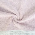 Ręcznik z naszywaną bordiurą i koronką - 50 x 90 cm - liliowy 5