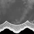Firana ELLIE z lekkiej mikrosiateczki z połyskiem zakończona haftem - 350 x 145 cm - biały 4