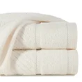 REINA LINE Ręcznik z bawełny zdobiony wzorem w zygzaki z gładką bordiurą - 70 x 140 cm - kremowy 1