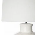 Lampka stołowa RUBI na ceramicznej podstawie z abażurem z matowej tkaniny - ∅ 43 x 70 cm - kremowy 2