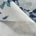 Obrus NATU z tkaniny z dodatkiem lnu z nadrukiem z motywem róż - 140 x 220 cm - naturalny 8