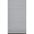 Tkanina firanowa, matowa z delikatnym deszczykiem, zdobiona geometrycznym haftem - 180 cm - biały 7