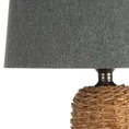 Lampa ARLO w stylu boho z plecionej podstawy i matowego abażuru - 32 x 32 x 71 cm - beżowy 3