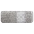 Ręcznik bawełniany z geometrycznym wzorem - 70 x 140 cm - srebrny 3