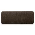 Ręcznik ELMA o klasycznej stylistyce z delikatną bordiurą w formie sznurka - 70 x 140 cm - brązowy 3