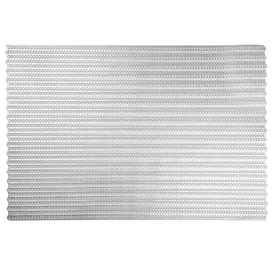 Podkładka z tworzywa z drobnym wzorkiem - 30 x 45 cm - srebrny