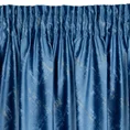 Zasłona ADRIA z miękkiego welwetu z przecieranym wzorem - 140 x 270 cm - niebieski 6