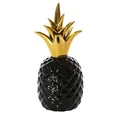 Figurka ceramiczna PINA czarno-złoty ananas - ∅ 11 x 25 cm - czarny 1
