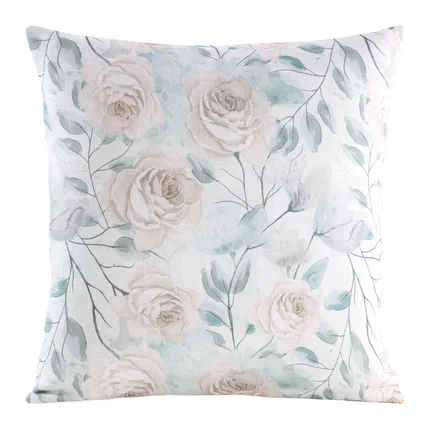 Poszewka FLORE 9 zdobiona kwiatowym printem Poszewka FLORE 9 zdobiona kwiatowym printem - 45 x 45 cm