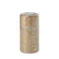 Świecznik ceramiczny EDITA z nakrapianym złotym wzorem - ∅ 8 x 15 cm - złoty 2