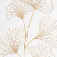 EUROFIRANY PREMIUM pościel HAFT  z satyny bawełnianej zdobiona haftowanymi liśćmi miłorzębu - 220 x 200 cm - biały 4