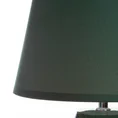 Lampka stołowa KARLA na ceramicznej stożkowej podstawie z abażurem z matowej tkaniny - ∅ 25 x 40 cm - ciemnozielony 2