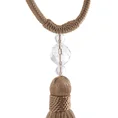 Dekoracyjny sznur do upięć LILI z ozdobnym chwostem i koralikiem - 63 cm - złocisty 2