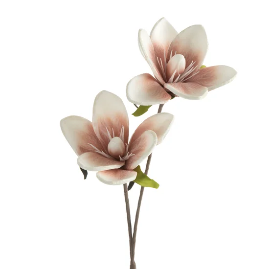 MAGNOLIA kwiat sztuczny dekoracyjny z plastycznej pianki foamirian - ∅ 17 x 70 cm - różowy