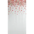 Zasłona OLIWIA z lekkiej etaminy z nadrukiem różowych kwiatów - 140 x 270 cm - biały 7