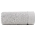 Ręcznik DAISY z bordiurą podkreśloną kontrastującym stebnowaniem - 70 x 140 cm - jasnoszary 3