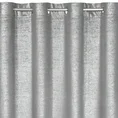 Zasłona welwetowa z nakrapianym srebrnym nadrukiem - 140 x 250 cm - szary 4