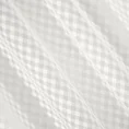Firana KATIA zdobiona wzorem w krateczkę - 140 x 250 cm - biały 5