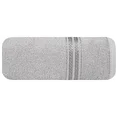 Ręcznik LORI z bordiurą podkreśloną błyszczącą nicią - 50 x 90 cm - popielaty 3