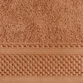 Ręcznik CARLO  z bordiurą z ażurowym wzorem - 50 x 90 cm - pomarańczowy 2