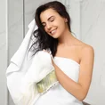 EVA MINGE Ręcznik ALEXIS z puszystej bawełny z bordiurą zdobioną designerskim nadrukiem - 70 x 140 cm - biały 6