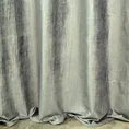 Zasłona MARSALA z miękkiej welwetowej tkaniny zdobiona przecieranym szampańskim nadrukiem - 140 x 250 cm - szary 3