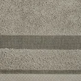 Ręcznik RODOS z ozdobną żakardową bordiurą w pasy - 50 x 90 cm - beżowy 2