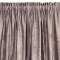 Zasłona  KORNELIA z miękkiej welwetowej tkaniny zdobiona szampańskim nadrukiem przypominającym marmur - 140 x 270 cm - różowy 4